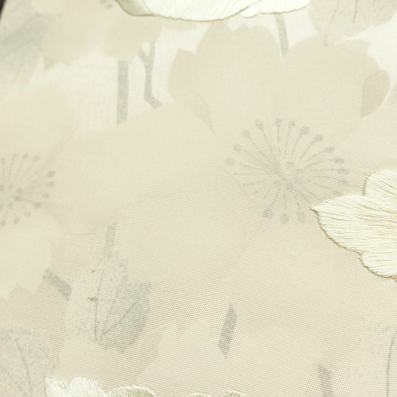 名古屋帯 太鼓柄 正絹 花柄 名古屋仕立て なごや帯 リサイクル帯 帯 刺繍 ピンク_画像6