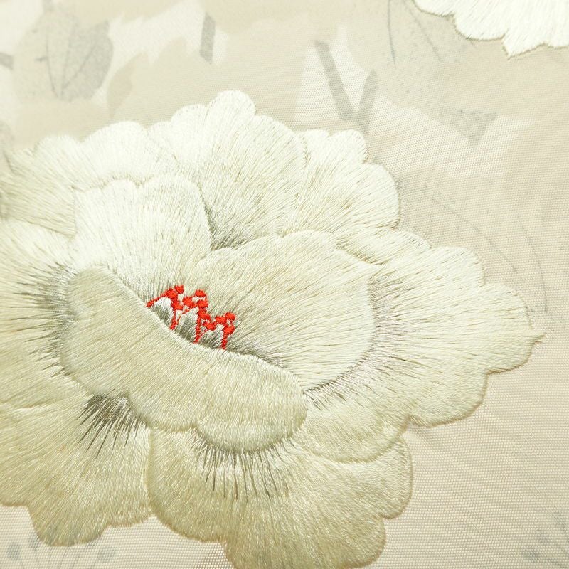 名古屋帯 太鼓柄 正絹 花柄 名古屋仕立て なごや帯 リサイクル帯 帯 刺繍 ピンク_画像7