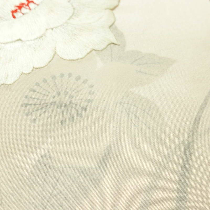 名古屋帯 太鼓柄 正絹 花柄 名古屋仕立て なごや帯 リサイクル帯 帯 刺繍 ピンク_画像8