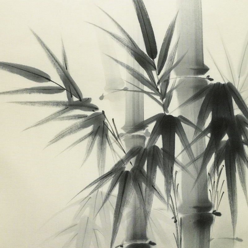 名古屋帯 太鼓柄 落款入り 正絹 木の葉・植物柄 名古屋仕立て なごや帯 リサイクル帯 帯 白_画像2