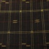 紬 しつけ糸付き 正絹 チェック・格子柄 袷仕立て 身丈163cm 裄丈65.5cm リサイクル着物 着物 カジュアル 茶_画像7