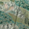 訪問着 縮緬 正絹 花柄 袷仕立て 身丈164cm 裄丈67cm リサイクル着物 着物 共八掛 入学式 卒業式 七五三 お宮参り フォーマル 緑・うぐいす色_画像11