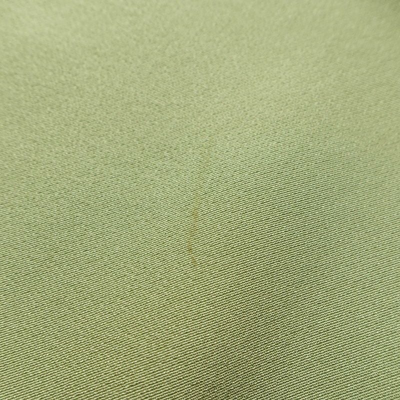 訪問着 縮緬 正絹 花柄 袷仕立て 身丈164cm 裄丈67cm リサイクル着物 着物 共八掛 入学式 卒業式 七五三 お宮参り フォーマル 緑・うぐいす色_画像13