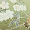 訪問着 縮緬 正絹 花柄 袷仕立て 身丈164cm 裄丈67cm リサイクル着物 着物 共八掛 入学式 卒業式 七五三 お宮参り フォーマル 緑・うぐいす色_画像17