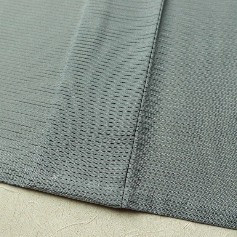 単衣 色無地 絽 良品 しつけ糸付き 夏用 ポリエステル 無地 単衣仕立て 身丈145.5cm 裄丈61.5cm リサイクル着物 着物 お茶会 フォーマル 青・紺_画像11