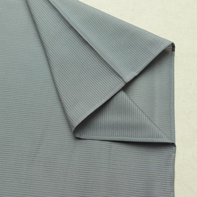 単衣 色無地 絽 良品 しつけ糸付き 夏用 ポリエステル 無地 単衣仕立て 身丈145.5cm 裄丈61.5cm リサイクル着物 着物 お茶会 フォーマル 青・紺_画像14