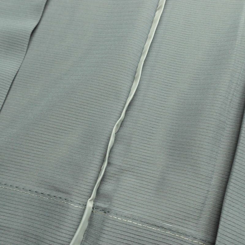 単衣 色無地 絽 良品 しつけ糸付き 夏用 ポリエステル 無地 単衣仕立て 身丈145.5cm 裄丈61.5cm リサイクル着物 着物 お茶会 フォーマル 青・紺_画像18