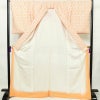 小紋 正絹 亀甲柄 袷仕立て 身丈168.5cm 裄丈67.5cm リサイクル着物 着物 橙_画像3