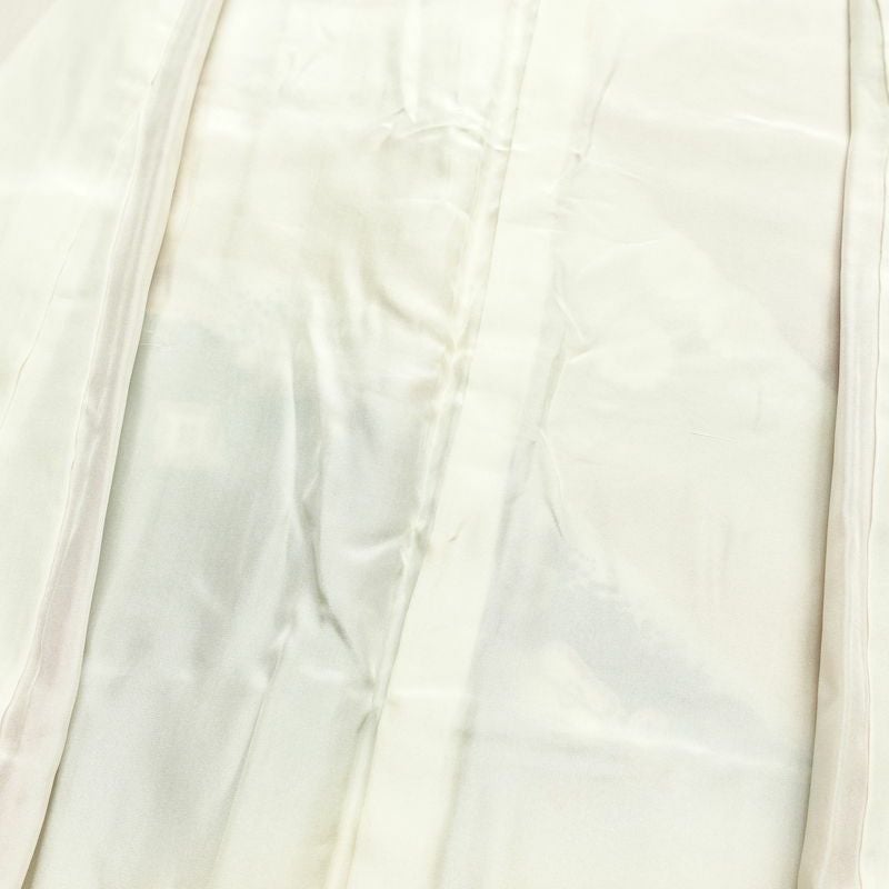 振袖 正絹 古典柄 袷仕立て 身丈164.5cm 裄丈66cm リサイクル着物 着物 箔 金彩 成人式 二十歳 二十歳の集い パーティー フォーマル 蝶 扇子 御所車 黄・黄土色_画像20