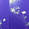 小紋 正絹 花柄 袷仕立て 身丈155.5cm 裄丈64.5cm リサイクル着物 着物 青・紺_画像6