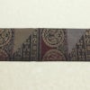 名古屋帯 六通柄 良品 正絹 幾何学柄・抽象柄 名古屋仕立て なごや帯 リサイクル帯 帯 モダン おしゃれ 紫・藤色_画像13