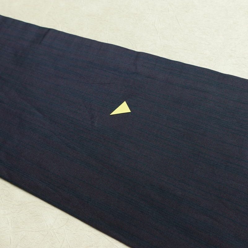 名古屋帯 六通柄 良品 正絹 幾何学柄・抽象柄 名古屋仕立て なごや帯 リサイクル帯 帯 モダン おしゃれ 紫・藤色_画像15