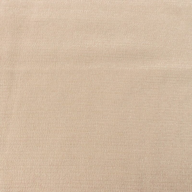 盛夏 色無地 白坂幸蔵 絽ちりめん 縮緬 絽 良品 しつけ糸付き 夏用 一つ紋付き 正絹 無地 単衣仕立て 身丈152.5cm 裄丈63.5cm リサイクル着物 着物 お茶会 フォーマル シンプル ピンクベージュ ベージュ_画像7