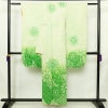 振袖 絞り 総絞り 正絹 花柄 袷仕立て 身丈156cm 裄丈65cm リサイクル着物 着物 二十歳 二十歳の集い お茶会 パーティー フォーマル 緑・うぐいす色_画像2