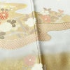 訪問着 金駒刺繍 一つ紋付き 正絹 古典柄 袷仕立て 身丈164.5cm 裄丈65cm リサイクル着物 着物 箔 金彩 入学式 卒業式 七五三 お宮参り フォーマル 四季花 菊 ブルーグレー グレー_画像11