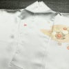 訪問着 金駒刺繍 一つ紋付き 正絹 古典柄 袷仕立て 身丈164.5cm 裄丈65cm リサイクル着物 着物 箔 金彩 入学式 卒業式 七五三 お宮参り フォーマル 四季花 菊 ブルーグレー グレー_画像16