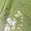 訪問着 一つ紋付き 正絹 木の葉・植物柄 袷仕立て 身丈162cm 裄丈68cm リサイクル着物 着物 刺繍 箔 入学式 卒業式 七五三 お宮参り フォーマル 緑・うぐいす色_画像8