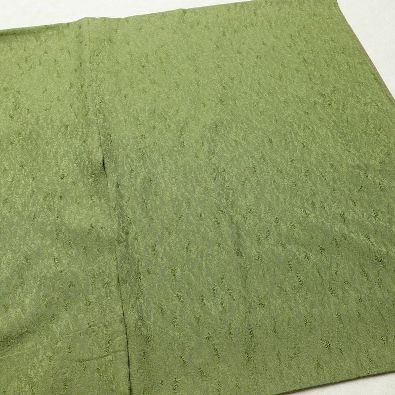 訪問着 一つ紋付き 正絹 木の葉・植物柄 袷仕立て 身丈162cm 裄丈68cm リサイクル着物 着物 刺繍 箔 入学式 卒業式 七五三 お宮参り フォーマル 緑・うぐいす色_画像13