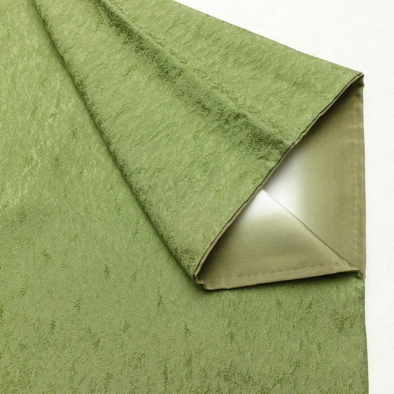 訪問着 一つ紋付き 正絹 木の葉・植物柄 袷仕立て 身丈162cm 裄丈68cm リサイクル着物 着物 刺繍 箔 入学式 卒業式 七五三 お宮参り フォーマル 緑・うぐいす色_画像14