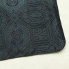 紬 正絹 幾何学柄・抽象柄 袷仕立て 身丈159.5cm 裄丈62.5cm リサイクル着物 着物 青・紺_画像16