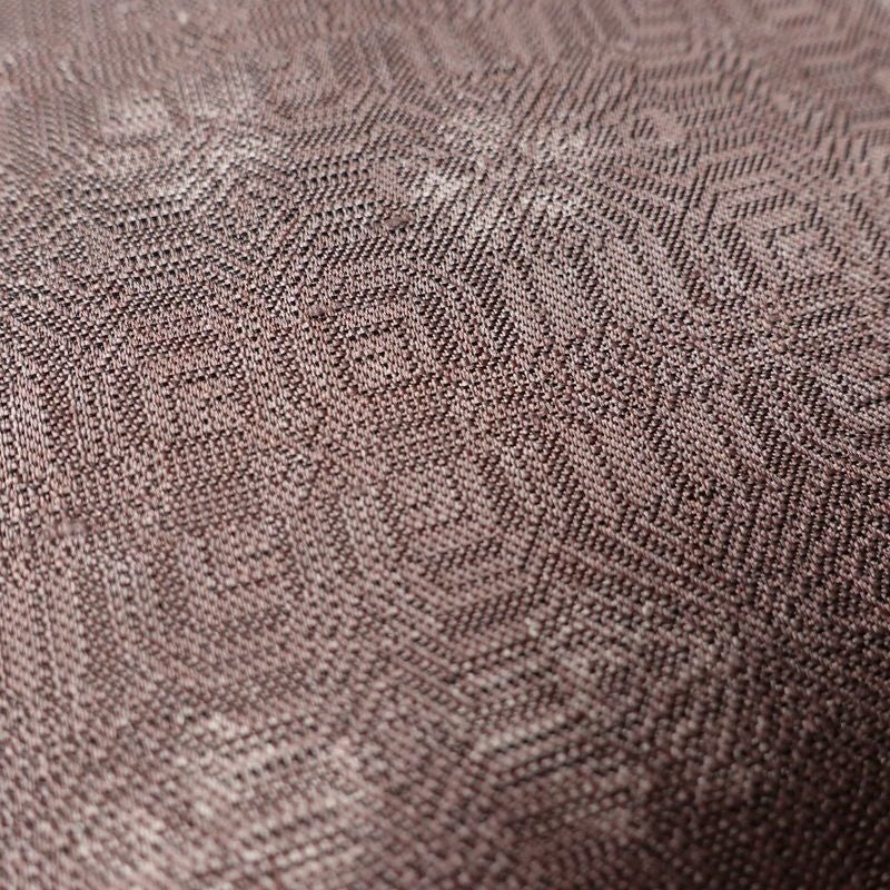 紬 正絹 花柄 袷仕立て 身丈168.5cm 裄丈69cm リサイクル着物 着物 紫・藤色_画像10