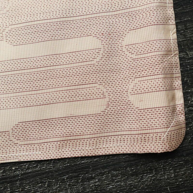 大島紬 都喜ヱ門 手絣 証紙あり 正絹 古典柄 袷仕立て 身丈154cm 裄丈62.5cm リサイクル着物 一部しつけ糸付き 着物 ベージュピンク ピンク_画像14