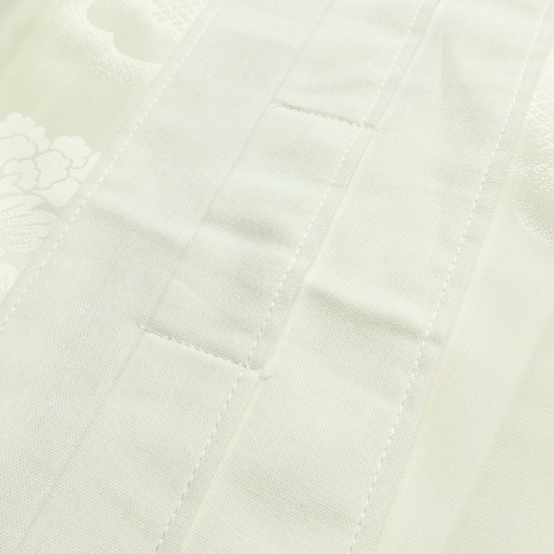 長襦袢 良品 ポリエステル 古典柄 袖無双・胴抜き 身丈131.5cm 裄丈64cm リサイクル着物 着物 フォーマル クリーム_画像12