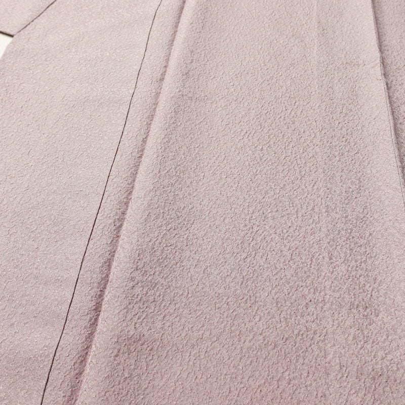 色無地 一つ紋付き 正絹 無地 袷仕立て 身丈152cm 裄丈63.5cm リサイクル着物 着物 お茶会 フォーマル 紫・藤色_画像5