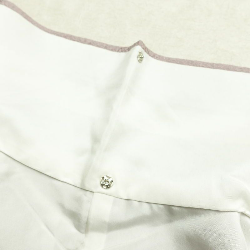 色無地 一つ紋付き 正絹 無地 袷仕立て 身丈152cm 裄丈63.5cm リサイクル着物 着物 お茶会 フォーマル 紫・藤色_画像18