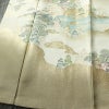 色留袖 良品 しつけ糸付き 一つ紋付き 正絹 風景柄 袷仕立て 身丈152cm 裄丈63cm リサイクル着物 着物 箔 結婚式 パーティー フォーマル ベージュ_画像4