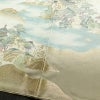 色留袖 良品 しつけ糸付き 一つ紋付き 正絹 風景柄 袷仕立て 身丈152cm 裄丈63cm リサイクル着物 着物 箔 結婚式 パーティー フォーマル ベージュ_画像11