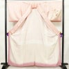 訪問着 綸子 正絹 古典柄 袷仕立て 身丈162cm 裄丈67.5cm リサイクル着物 着物 箔 金彩 入学式 卒業式 七五三 お宮参り フォーマル 扇子 ピンク_画像3