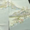 訪問着 落款入り 縮緬 一つ紋付き 正絹 風景柄 袷仕立て 身丈155cm 裄丈66cm リサイクル着物 着物 入学式 卒業式 七五三 お宮参り フォーマル 上品 青・紺_画像15