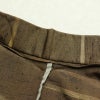 単衣 紬 バチ衿仕立て 正絹 縞柄・線柄 単衣仕立て 身丈149cm 裄丈62cm リサイクル着物 着物 モダン 紬着物 黄・黄土色_画像19