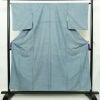 小紋 江戸小紋 混紡 古典柄 袷仕立て 身丈155.5cm 裄丈65.5cm リサイクル着物 着物 青・紺_画像1
