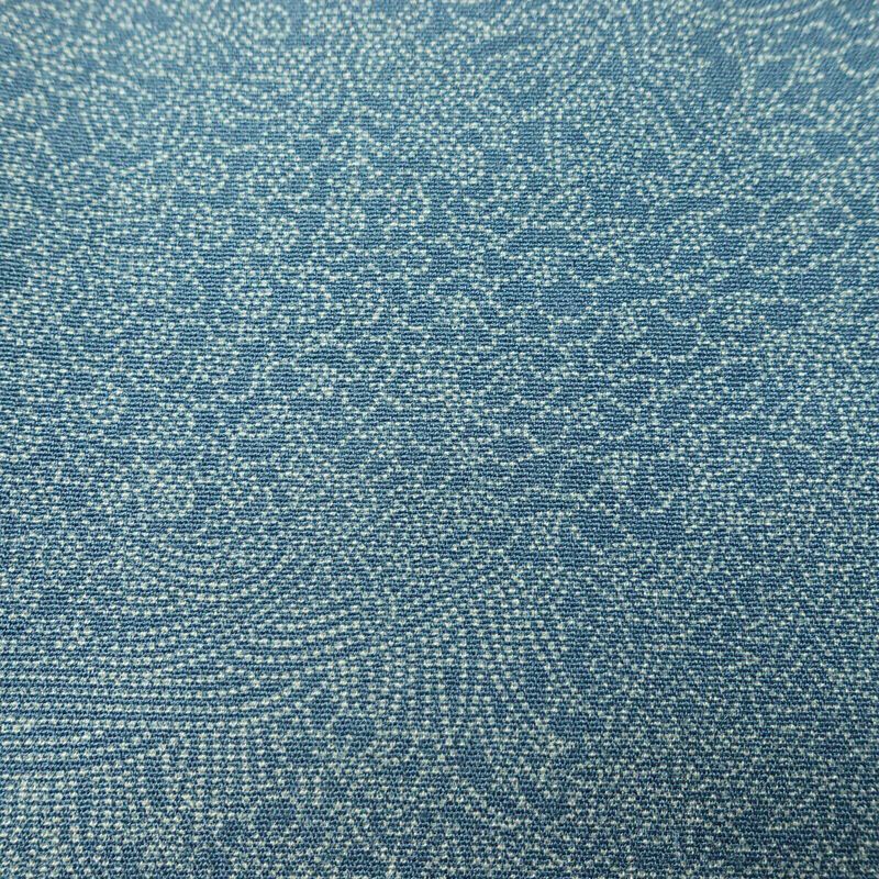 小紋 江戸小紋 混紡 古典柄 袷仕立て 身丈155.5cm 裄丈65.5cm リサイクル着物 着物 青・紺_画像9