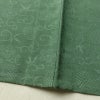 単衣 色無地 しつけ糸付き 一つ紋付き 正絹 古典柄 単衣仕立て 身丈158cm 裄丈63cm リサイクル着物 着物 緑・うぐいす色_画像10