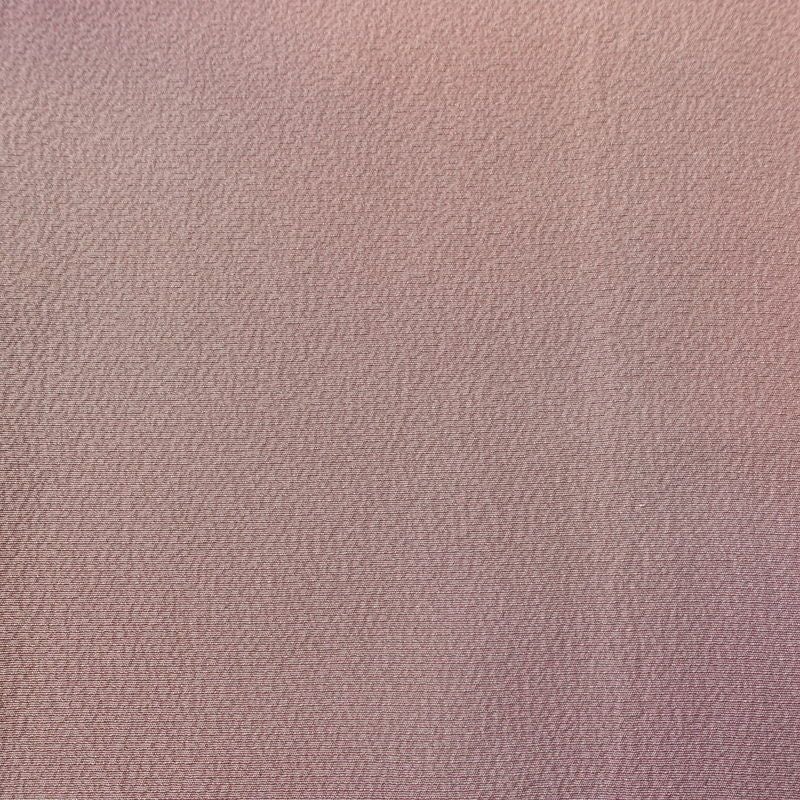 小紋 斉藤三才 落款入り 縮緬 一つ紋付き 正絹 その他の柄 袷仕立て 身丈155cm 裄丈64cm リサイクル着物 着物 紫・藤色_画像7