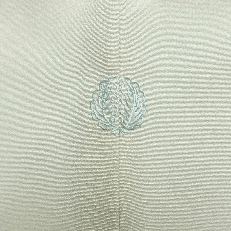 訪問着 落款入り 一つ紋付き 正絹 花柄 袷仕立て 身丈151.5cm 裄丈62.5cm リサイクル着物 着物 共八掛 入学式 卒業式 七五三 お宮参り フォーマル 上品 青・紺_画像13