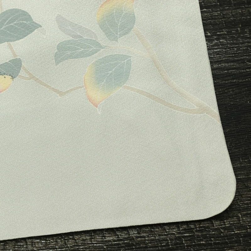 訪問着 落款入り 一つ紋付き 正絹 花柄 袷仕立て 身丈151.5cm 裄丈62.5cm リサイクル着物 着物 共八掛 入学式 卒業式 七五三 お宮参り フォーマル 上品 青・紺_画像16