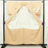 付け下げ 良品 スワトウ刺繍 蘇州刺繍 正絹 古典柄 袷仕立て 身丈156cm 裄丈62cm リサイクル着物 一部しつけ糸付き 着物 刺繍 入学式 卒業式 七五三 パーティー お宮参り フォーマル 上品 ベージュ_画像3