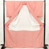 色無地 良品 一つ紋付き 正絹 古典柄 袷仕立て 身丈167cm 裄丈64.5cm リサイクル着物 着物 お茶会 フォーマル ピンク_画像3