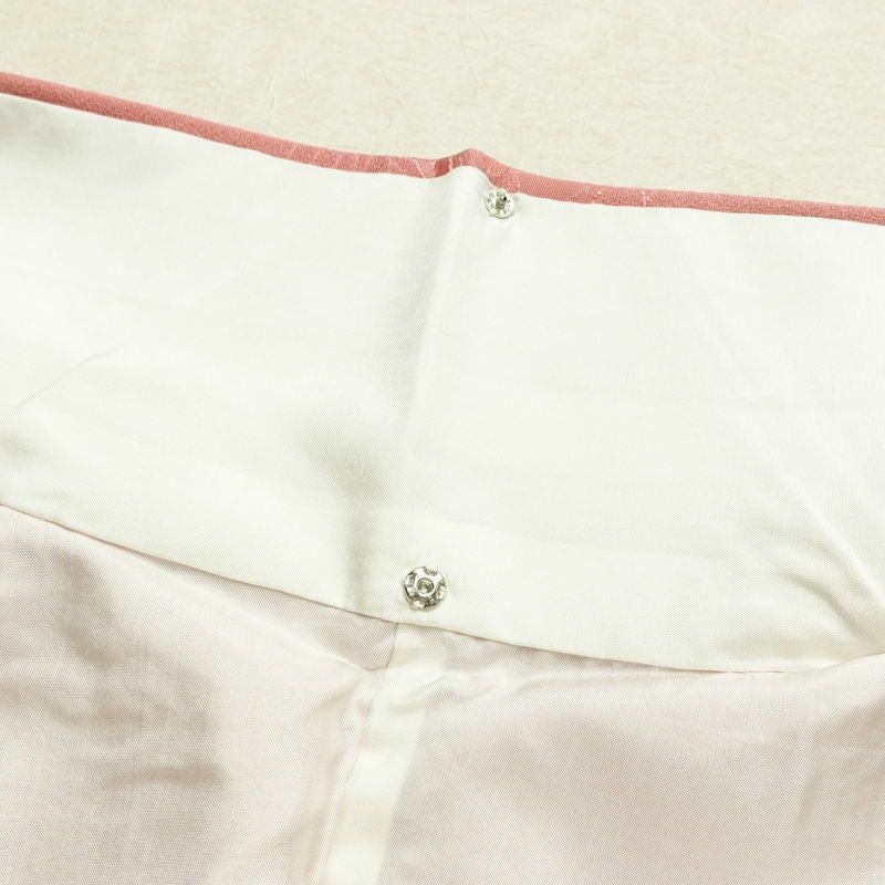 色無地 良品 一つ紋付き 正絹 古典柄 袷仕立て 身丈167cm 裄丈64.5cm リサイクル着物 着物 お茶会 フォーマル ピンク_画像20