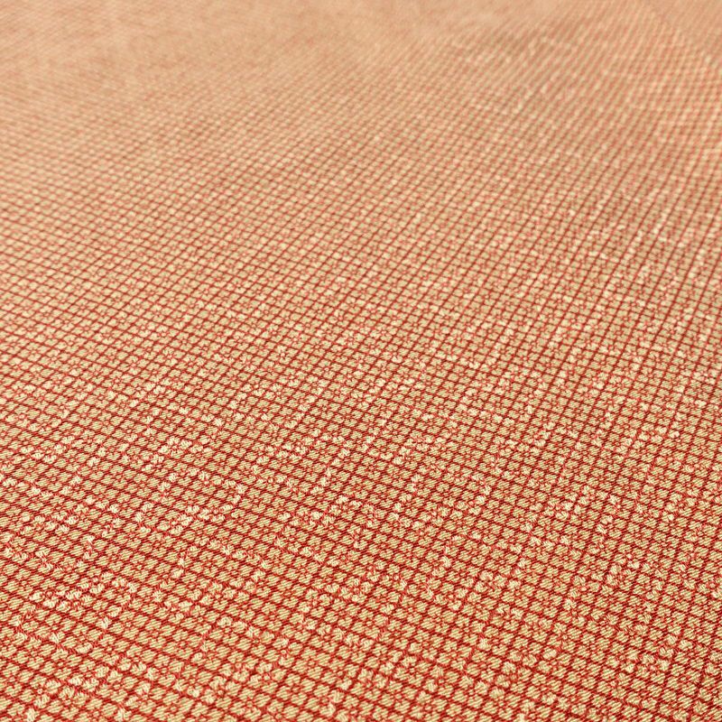 小紋 良品 縮緬 正絹 古典柄 袷仕立て 身丈155.5cm 裄丈64cm リサイクル着物 着物 橙_画像8