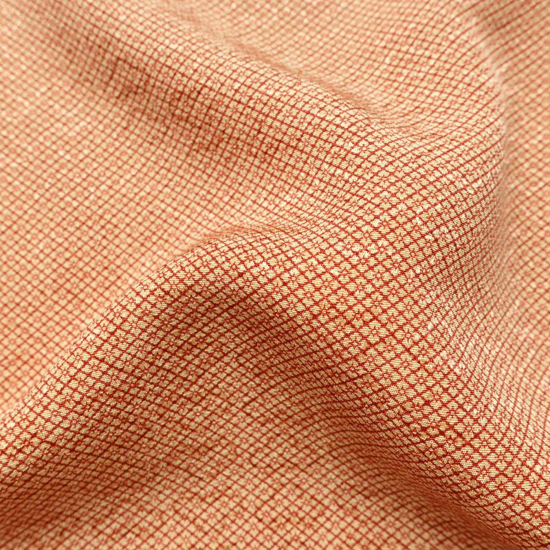 小紋 良品 縮緬 正絹 古典柄 袷仕立て 身丈155.5cm 裄丈64cm リサイクル着物 着物 橙_画像19