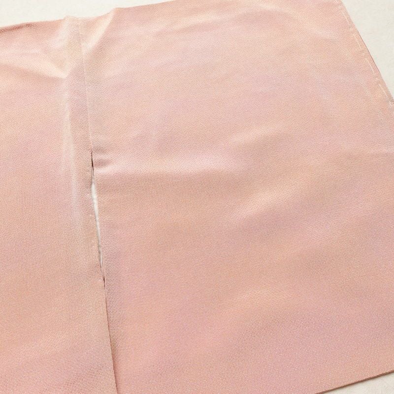 小紋 良品 しつけ糸付き 縮緬 一つ紋付き 正絹 その他の柄 袷仕立て 身丈165cm 裄丈67.5cm リサイクル着物 着物 ぼかし 入学式 七五三 お宮参り フォーマル シンプル ピンク_画像13