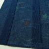 盛夏 小紋 美品 しつけ糸付き 夏用 ポリエステル 花柄 単衣仕立て 身丈160.5cm 裄丈64.5cm リサイクル着物 着物 青・紺_画像4