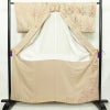 訪問着 良品 落款入り 縮緬 正絹 花柄 袷仕立て 身丈159.5cm 裄丈63cm リサイクル着物 着物 共八掛 金彩 パーティー フォーマル ベージュ_画像3
