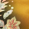 振袖 良品 落款入り 絞り 正絹 花柄 袷仕立て 身丈160cm 裄丈66cm リサイクル着物 着物 金彩 成人式 二十歳 二十歳の集い フォーマル 黄・黄土色_画像11