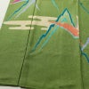 振袖 金駒刺繍 正絹 古典柄 袷仕立て 身丈166cm 裄丈65.5cm リサイクル着物 着物 刺繍 共八掛 金彩 成人式 二十歳 二十歳の集い 緑・うぐいす色_画像4